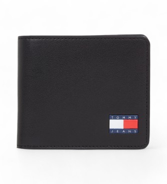 Tommy Hilfiger Heritage Leder Portemonnaie Schwarz