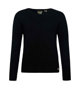 Superdry Essential Marineblauer Pullover mit Rundhalsausschnitt