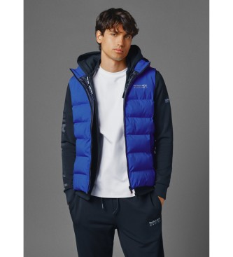 Red Bull Racing x Pepe Jeans Unisex gewatteerd vest met capuchon blauw