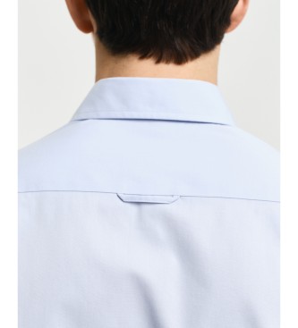 Gant Slim Fit Poplin Elastic Poplin Shirt blue