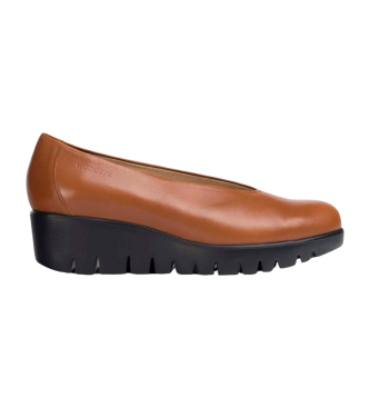 Wonders Fly Leren Loafers Bruin