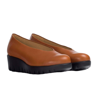 Wonders Fly Leren Loafers Bruin