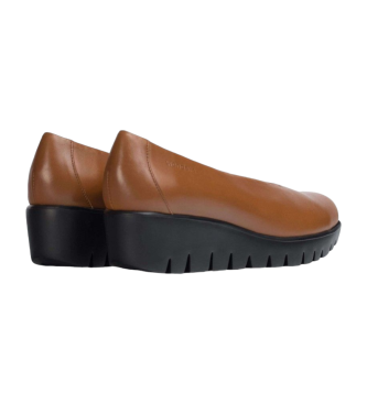 Wonders Fly Leren Loafers Bruin