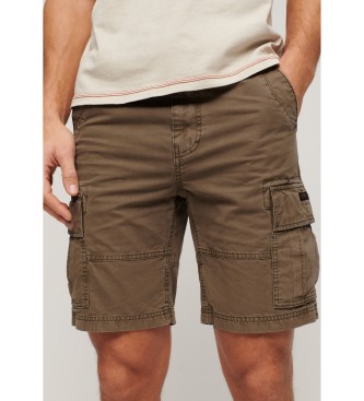 Superdry Pantaloncini cargo pesanti marroni