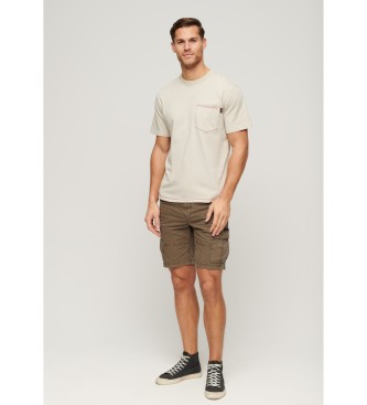 Superdry Pantaloncini cargo pesanti marroni