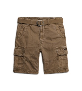 Superdry Pantaloncini cargo pesanti marroni