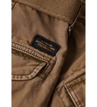 Superdry Pantaloncini cargo pesanti marroni