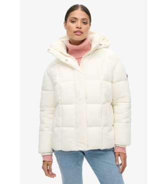 Superdry Montpellier duvet coat white