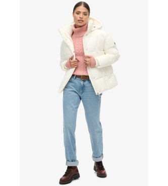 Superdry Montpellier duvet coat white