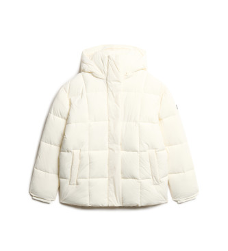 Superdry Montpellier duvet coat white