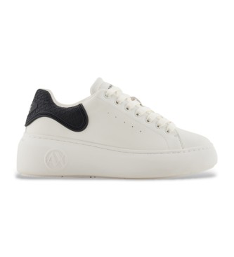 Armani Exchange White logo trainers