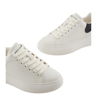 Armani Exchange White logo trainers