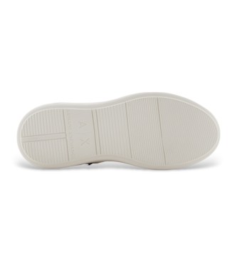 Armani Exchange White logo trainers