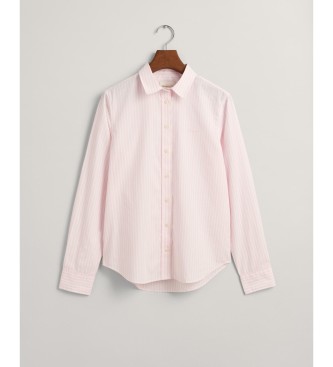 Gant Shirt Regular Fit pink striped poplin shirt