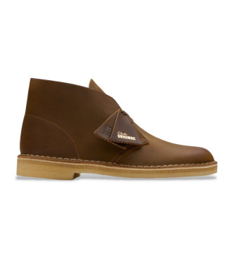 Clarks Botas de couro castanhas do deserto