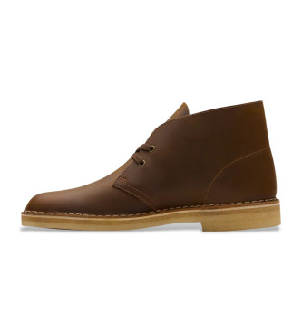 Clarks Bottes de dsert en cuir marron