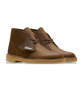 Clarks Bottes de dsert en cuir marron