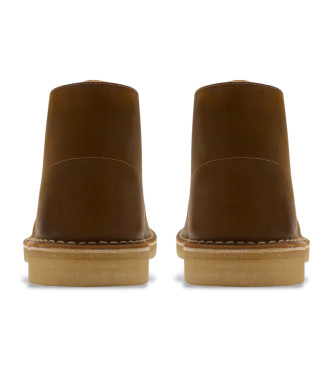 Clarks Botas de couro castanhas do deserto