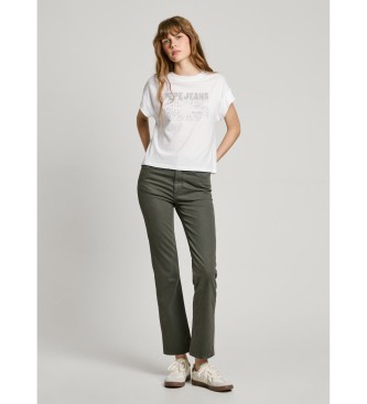 Pepe Jeans 5-pocket broek van elastisch katoen Tessa groen