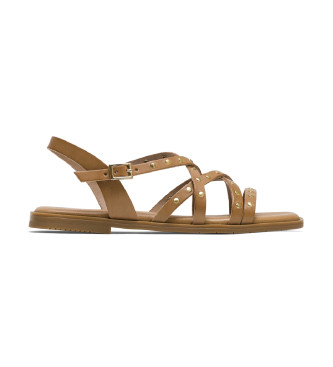 Porronet Sandalias planas con tachuelas Victoria taupe