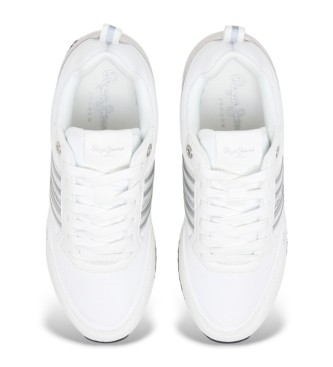 Pepe Jeans Sneakers Dublin Half in pelle bianca