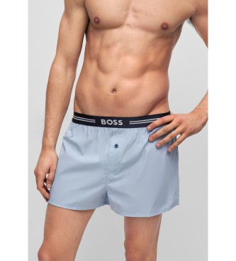 BOSS 3 Pack of navy woven boxer shorts