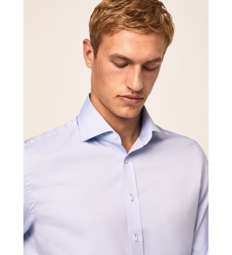 Hackett London Maglietta DC Pinpoint Azzurro Chiaro