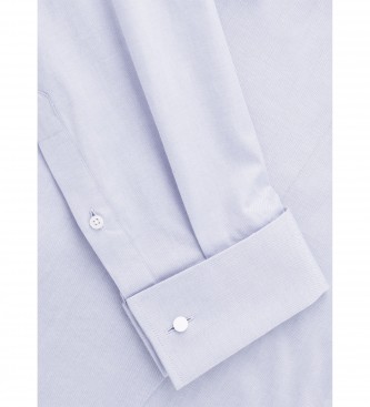 Hackett London Maglietta DC Pinpoint Azzurro Chiaro