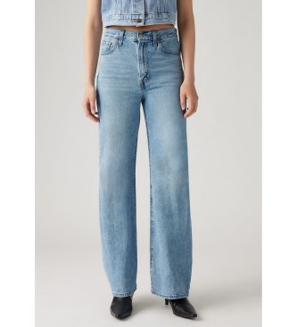 Levi's Calas de ganga de perna larga com nervuras azul