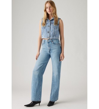 Levi's Calas de ganga de perna larga com nervuras azul