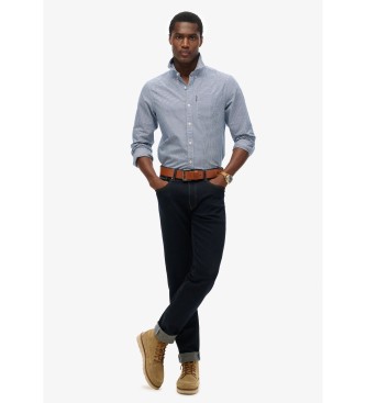 Superdry Camisa Oxford de manga comprida Essentials azul