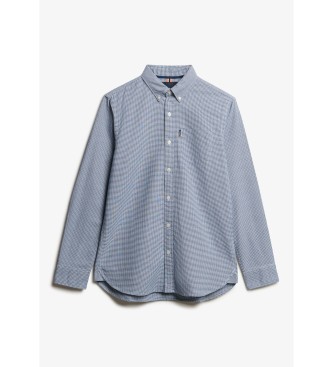 Superdry Camisa Oxford de manga comprida Essentials azul