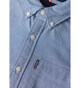 Superdry Camisa Oxford de manga comprida Essentials azul