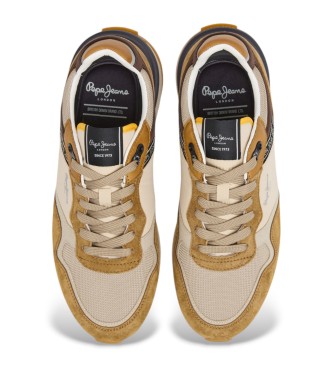 Pepe Jeans Baskets en cuir Buster Pro Combi marron