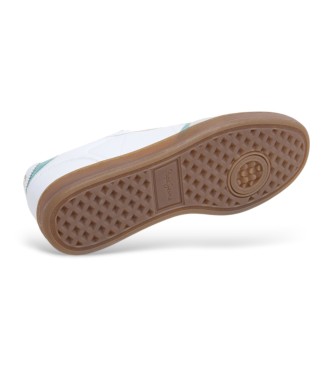 Pepe Jeans Ball Rise usnjene superge White