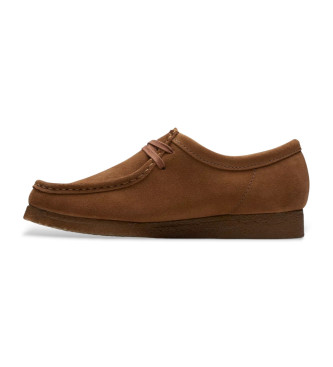 Clarks Zapatos  de piel Wallabee marrn