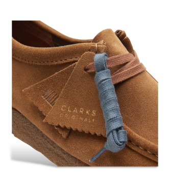Clarks Zapatos  de piel Wallabee marrn