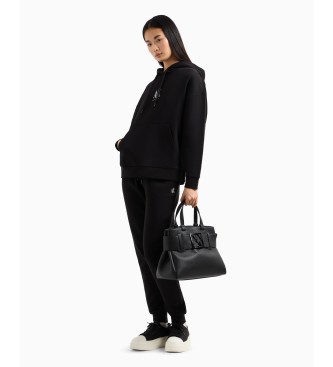 A|X Armani Exchange Sweat-shirt noir avec logo