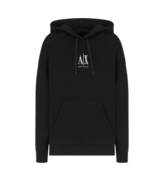 A|X Armani Exchange Sweat-shirt noir avec logo