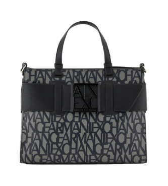 Armani Exchange Saco de compras preto
