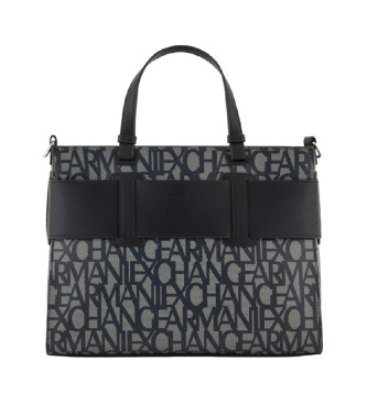 Armani Exchange Saco de compras preto