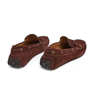 Hackett London Driver leren mocassins bruin