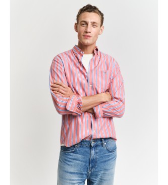 Gant Camisa clssica de popelina s riscas Regular Fit rosa