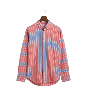 Gant Camisa clssica de popelina s riscas Regular Fit rosa