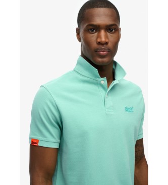 Superdry Vintage Poloshirt Destroy grn