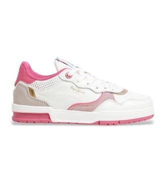 Pepe Jeans Sneakers Levitt College G in pelle bianca