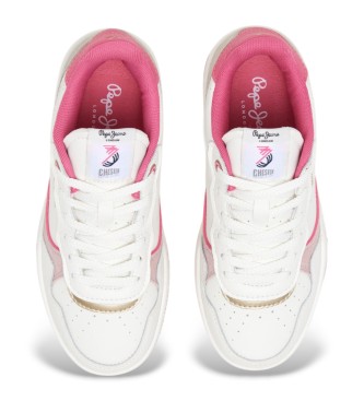 Pepe Jeans Sneakers Levitt College G in pelle bianca