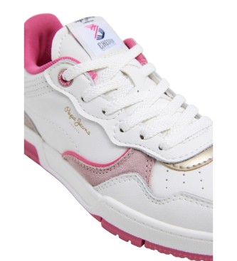 Pepe Jeans Sneakers Levitt College G in pelle bianca