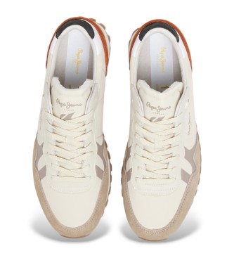 Pepe Jeans Zapatillas de piel Brti-On Master beige