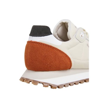Pepe Jeans Zapatillas de piel Brti-On Master beige
